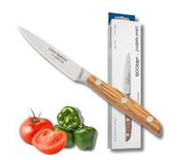 Arcos by Chef José Andrés | Cuchillo Pelador de 10 cm Forjado para Frutas y Verduras | Hoja de Acero Inoxidable NITRUM con Borde de Seda | Mango Ergonómico de Madera de Encina
