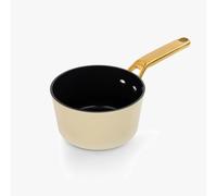 Arcos Serie Samoa Iconic | Cazo Antiadherente Cerámico 16 cm y 1,5 L | Aluminio Forjado | Apta cualquier cocina | Mango Acero Inoxidable | Color Beige | LIBRE DE (PFOA/PTFE/PFOS)