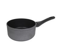 Arcos Serie Kaula | Cazo Antiadherente 16 cm | Aluminio Forjado | Recubrimiento QuanTanium | Apta cualquier cocina | Mango Efecto Frio | Sistema ahorro energético | Apta lavavajillas | Color Negro