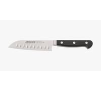 Arcos Serie Clasica - Cuchillo Santoku Cuchillo Asiático - Hoja de Acero Inoxidable Forjado NITRUM 140 mm - Mango de Polioximetileno (POM) Color Negro
