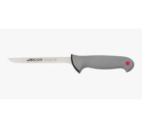 Arcos Color Prof Cuchillo Deshuesador Nitrum Negro 150 mm | Cuchillo carnicero profesional para cortar huesos y carne. Mango ergonómico de polipropileno, negro.