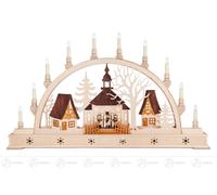 Arcos Con Seiffener Pueblo Y Kurrende, Elek. Iluminado 77 , 5cmx46cmx7, 5cm