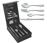 Arcos | cubiertos acero inoxidable arcos | cubertería acero inoxidable | 6 Personas | 24 piezas | juego de cubiertos | cuchillos de mesa | Envase Eco | cuchillos Arcos Home
