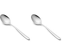 Arcos Cuchara para Servir de Acero Inoxidable 18/10, Monoblock de una Pieza, 265 mm, Ideal para Cocina, Serie Berlin (Paquete de 2)