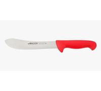 Arcos Cuchillo carnicero Acero Inoxidable. Cuchillo cocina profesional para cortar carne, pescado y verduras. Mango ergonómico polioximetileno y Hoja 200 mm. Serie 2900. Color azul.