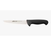 Arcos Cuchillo carnicero con Hoja Acero Inoxidable Nitrum 180 mm. Cuchillo cocina profesional cortar carne, pescado y verduras. Mango ergonómico polioximetileno. Serie 2900. Color negro.