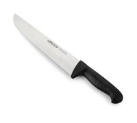 Arcos Cuchillo Carnicero Profesional - Hoja de Acero Inoxidable NITRUM 250 mm - Corte Preciso y Duradero - Mango Ergonómico Polipropileno Negro - Serie 2900