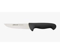 Arcos Cuchillo Carnicero Acero Inoxidable Nitrum y Hoja 160 mm. Cuchillo Cocina Profesional Cortar Carne, Pescado y Verduras. Mango ergonómico polioximetileno. Serie 2900. Color Negro.