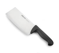 Arcos Cuchillo Carnicero Cleaver - Cuchillo Carnicero - Hoja Acero Inoxidable 8" - Mango Polipropileno - Plateado -istema Identificación Color - Resistente y Higiénico -erie 2900 - Color Negro