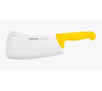 Arcos Cuchillo Carnicero Nitrum Acero Inoxidable y Hoja 200 mm. Cuchillo Carnicero Profesional. Mango Ergonómico Polipropileno. Serie 2900. Color Amarillo.