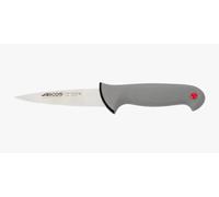 Arcos Cuchillo carnicero Serie Colour Prof Hoja inox NITRUM 130 mm Mango polipropileno gris
