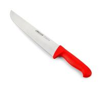 Arcos Serie 2900 - Cuchillo Carnicero - Hoja de Acero Inoxidable Nitrum de 250 mm - Mango inyectado en Polipropileno Color Rojo
