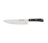 Arcos Cuchillo Chef - Acero Inoxidable Nitrum 150 mm - Mango Resistente POM Negro - Corte Preciso y Duradero - Ideal para Uso Diario. Serie Europa