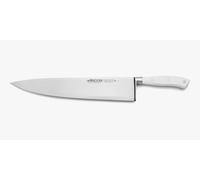 Arcos Cuchillo Chef - Acero Inoxidable Nitrum y Hoja 300 mm. Cuchillo cocina profesional. 490 gr. Mango ergonómico polioximetileno POM. Serie Riviera Blanc. Hoja delgada. Color blanco.