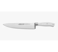 Arcos Cuchillo Chef Forjado Riviera 200 mm Acero Inoxidable Mango Ergonómico Polioximetileno Blanco