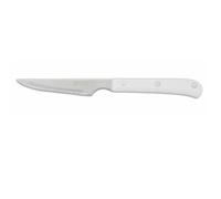 Arcos Serie Cuchillos de Mesa - Cuchillo Chuletero - Hoja Serrada de Acero Inoxidable NITRUM de 115 mm - Mango Polioximetileno Color blanco