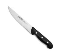Arcos Cuchillo cocina Acero Inoxidable Nitrum y Hoja 180 mm. Cuchillo utilidad profesional. Mango ergonómico polioximetileno POM. Serie Maitre. Color negro.