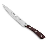 Arcos Cuchillo Cocina Forjado con Hoja Acero Inoxidable 160 mm. Cuchillo Cocina Profesional. Mango Ergonómico Polioximetileno POM y Madera Palisandro. Serie Natura.
