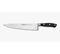 Arcos Cuchillo Chef Forjado Acero Inoxidable. Cuchillo Cocina Profesional Afilado para Cortar Carne. Mango Ergonómico Polioximetileno y Hoja 250mm. Serie Riviera. Color Negro.