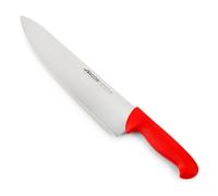 Arcos Cuchillo Cocinero Profesional - Hoja de Acero Inoxidable Nitrum 300 mm - Mango Polipropileno Rojo - Durabilidad y Corte Preciso - Serie 2900
