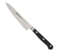 Arcos Cuchillo Cocinero Profesional - Hoja Forjada de Acero Inoxidable NITRUM 140 mm - Mango POM Resistente - Ideal para Chef y Cocina - Serie Clásica