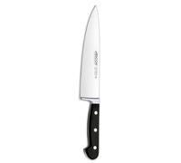 Arcos Cuchillo Cocinero Profesional - Hoja Forjada de Acero Inoxidable NITRUM 210 mm - Mango POM Resistente - Ideal para Chef y Cocina - Serie Clásica