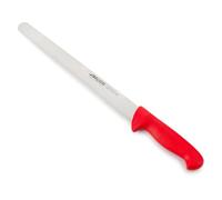 Arcos Cuchillo corte/Cuchillo jamón Acero Inoxidable Nitrum y Hoja 300 mm. Utilizado para cortar o tallar varios tipos alimentos con precisión y facilidad. Serie 2900. Color negro.