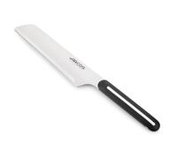 Arcos Serie LINEA - Cuchillo de Chef | Filo Microdentado | Hoja 180 mm | Mango Ergonómico | Diseño Moderno y Rendimiento Excepcional | Empaquetado Cartón Reciclado | Mango Color Negro