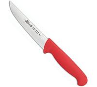 Arcos Cuchillo de Cocina Profesional - Hoja de Acero Inoxidable Nitrum 130 mm - Mango Polipropileno Rojo - Alta Durabilidad y Corte Preciso - Serie 2900