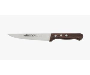 Arcos Cuchillo de Cocina Profesional - Hoja de Acero Inoxidable NITRUM 155 mm - Mango de Madera Palisandro - Serie Atlantico - Corte Preciso y Duradero