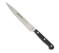 Arcos Serie Clasica - Cuchillo de Cocina - Hoja de Acero Inoxidable Forjado NITRUM 160 mm - Mango de Polioximetileno (POM) Color Negro