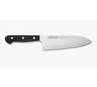 Arcos Cuchillo Deba Acero Inoxidable. Cuchillo japonés afilado para pescado, carne y verduras. Mango ergonómico polioximetileno y Hoja 170 mm. Serie Universal. Color negro.