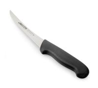 Arcos Cuchillo deshuesador con Hoja Acero Inoxidable Nitrum 140 mm. Cuchillo profesional para cortar huesos carne. Mango ergonómico polipropileno. Serie 2900. Color negro.
