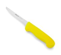 Arcos Cuchillo deshuesador con Hoja Acero Inoxidable Nitrum 140 mm. Cuchillo profesional para cortar huesos carne. Mango ergonómico polipropileno. Serie 2900. Color amarillo.