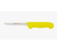 Arcos Cuchillo deshuesador con Hoja Acero Inoxidable Nitrum 140 mm. Cuchillo profesional para cortar huesos carne. Mango ergonómico polipropileno. Serie 2900. Color amarillo.