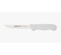 Arcos Cuchillo deshuesador con Hoja Acero Inoxidable Nitrum 160 mm. Cuchillo carnicero profesional para cortar huesos carne. Mango ergonómico polipropileno. Serie 2900. Color blanco.