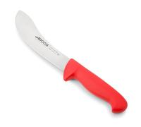 Arcos Cuchillo desollado Acero Inoxidable Nitrum y Hoja 190 mm. Diseñado para desollar todo tipo carne. Mango ergonómico polipropileno. Serie 2900. Color rojo. Peso 226 gr.