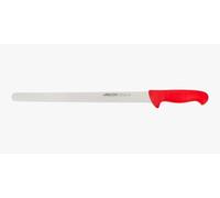 Arcos Cuchillo Fiambre Flexible 350 mm - Hoja Acero Inoxidable Nitrum, Mayor Durabilidad y Corte Preciso - Mango Polipropileno Rojo - Serie 2900