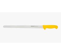 Arcos Cuchillo Fiambre Flexible 400 mm - Hoja Acero Inoxidable Nitrum, Mayor Durabilidad y Corte Preciso - Mango Polipropileno Amarillo, Serie 2900