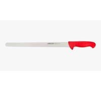 Arcos Cuchillo Fiambre Flexible 350 mm - Hoja Acero Inoxidable Nitrum, Mayor Durabilidad y Corte Preciso - Mango Polipropileno Rojo - Serie 2900