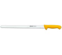 Arcos Cuchillo Fiambre Flexible 400 mm - Hoja Acero Inoxidable Nitrum, Mayor Durabilidad y Corte Preciso - Mango Polipropileno Amarillo, Serie 2900