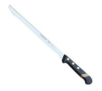 Arcos Cuchillo Jamonero Acero Inoxidable 240 mm | Cuchillo para cortar jamón y carne con mango ergonómico de polioximetileno de gran resistencia. Serie Universal. Negro.
