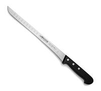 Arcos Serie Universal - Cuchillo Jamonero - Hoja de Acero Forjado Inoxidable NITRUM de 280 mm con alveolos - Mango Fabricado en Polioximetileno (POM) Color Negro Arcos Serie Universal - Cuchillo Jamonero - Hoja de Acero Inoxidable Nitrum 240 mm con alveolos - Mango Fabricado en Polioximetileno (POM) Color Negro