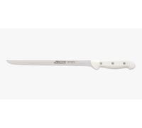 Arcos Cuchillo Jamonero Flexible, Acero Inoxidable NITRUM, Hoja 275 mm, Mango Polipropileno Blanco, Resistente y Duradero, Serie Artika