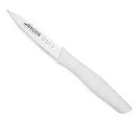 Arcos Serie Nova - Cuchillo Mondador - Hoja de Acero Inoxidable de 85 mm - Mango de Polipropileno Color blanco