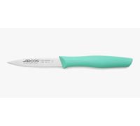 Arcos Serie Nova - Cuchillo Mondador - Hoja de Acero Inoxidable de 85 mm - Mango de Polipropileno Color menta