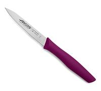 Arcos Cuchillo mondador Serie Nova – Hoja 100 mm acero inoxidable – Mango polipropileno fucsia