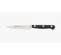 Arcos Cuchillo Mondador Profesional - Hoja Forjada Acero Inoxidable NITRUM 100 mm - Mango Resistente POM Negro - Serie Clásica para Cocina