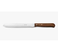 Arcos Cuchillo para pan con Hoja Acero Inoxidable Nitrum 170 mm. Obtenga una gran variedad cortes paraus alimentos. Cuchillo ideal para uso doméstico diario. Serie Latina. Color marrón.