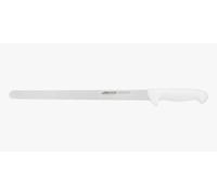 Arcos Cuchillo Pastelero Flexible Serrado 350 mm - Acero Inoxidable NITRUM - Mango Polipropileno Blanco - Durabilidad y Corte Preciso - Serie 2900